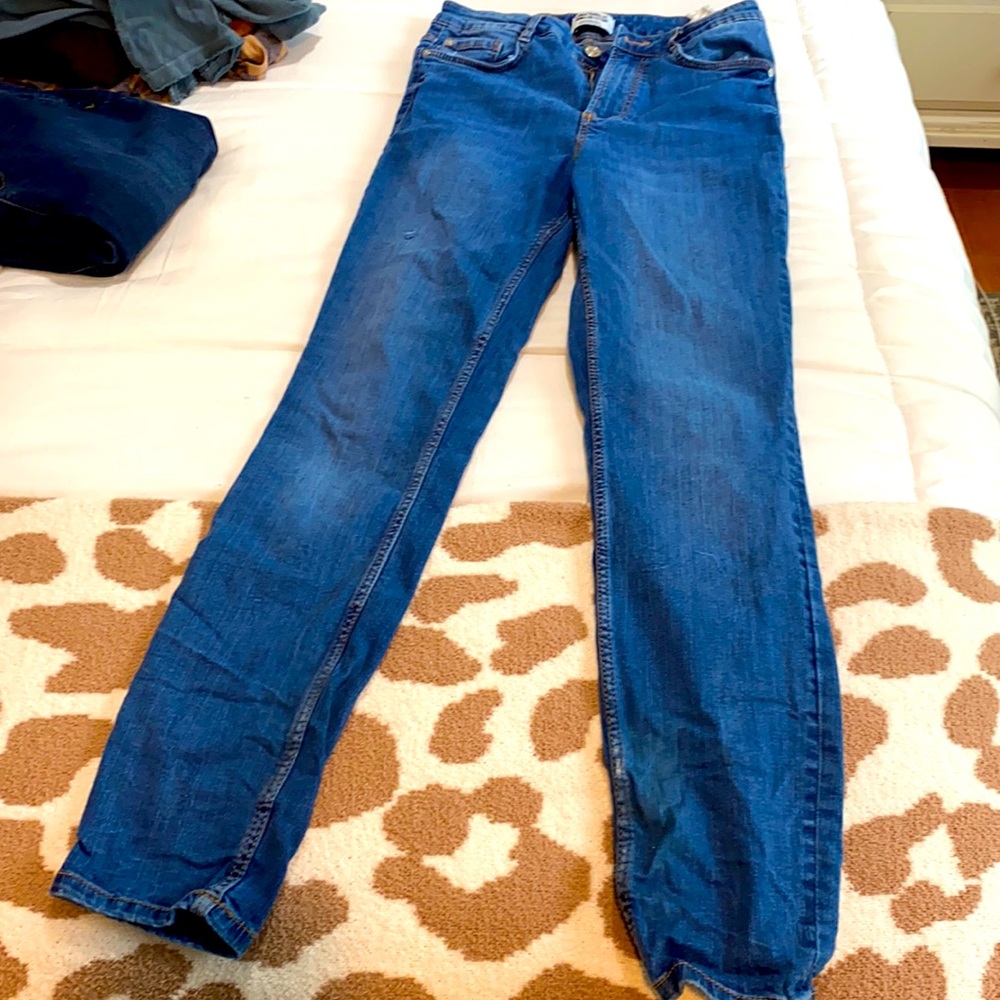 Zara high waisted skinny jeans